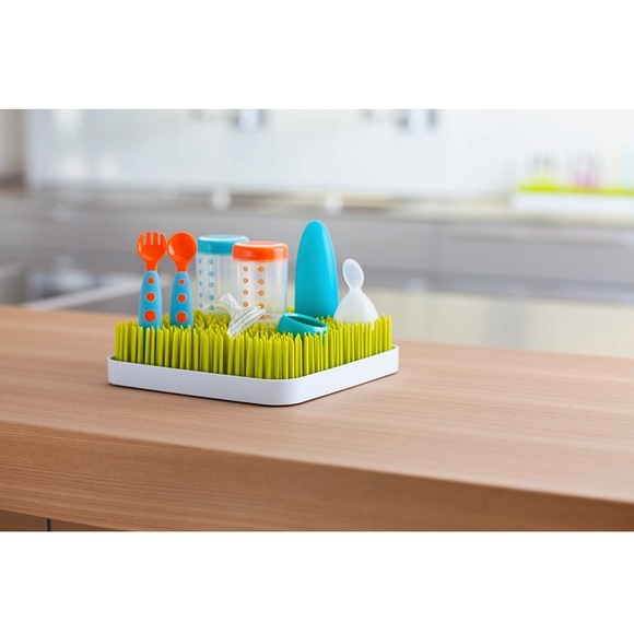 Boon baby counter top green baby bottle dryer grass stand drying rack lawn green - Picture 4 of 17